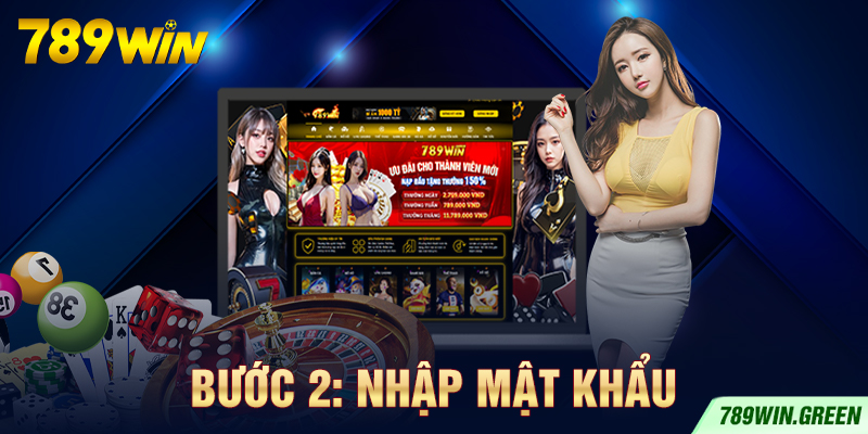 Bước 2: Nhập mật khẩu Bước 2: Nhập mật khẩu
